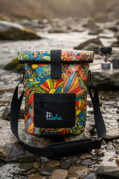 FisheWear Boho Bass Roll Tote Dry Bag