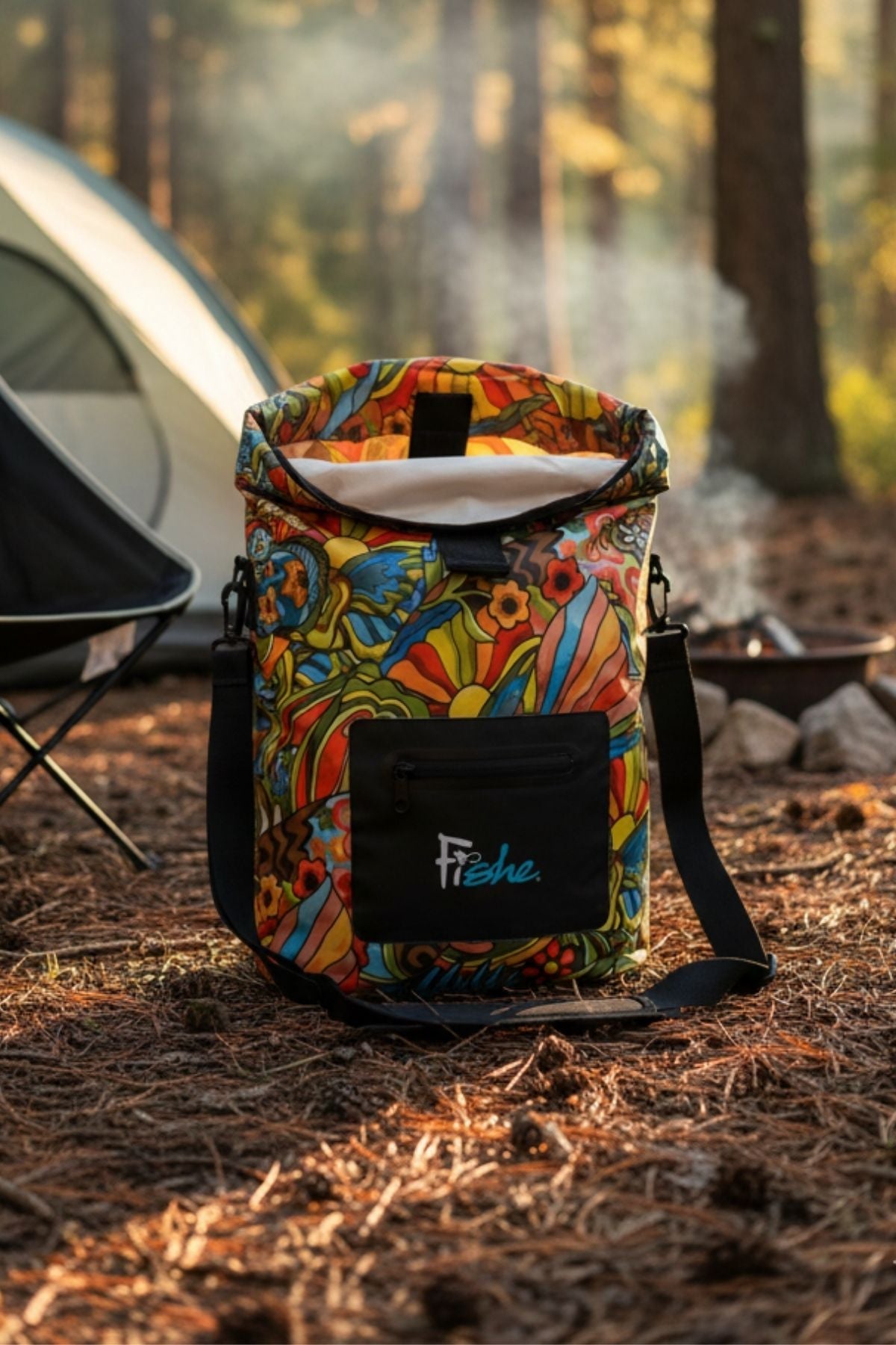 FisheWear Boho Bass Roll Tote Dry Bag