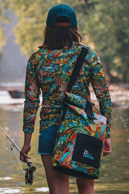 FisheWear Boho Bass Roll Tote Dry Bag