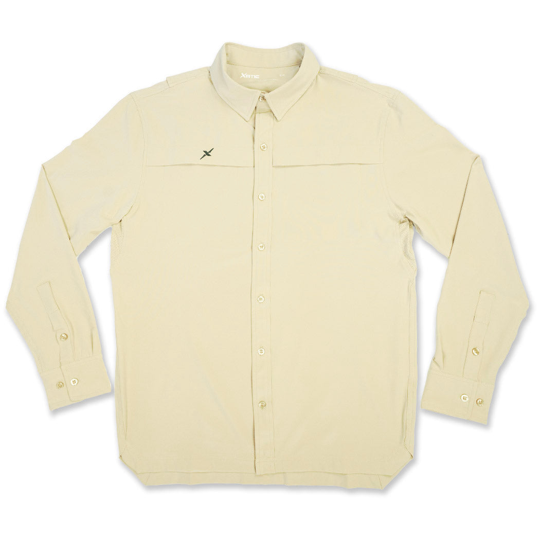 Xotic - Long Sleeve Solid Lifestyle Button Down w/ REPEL-X