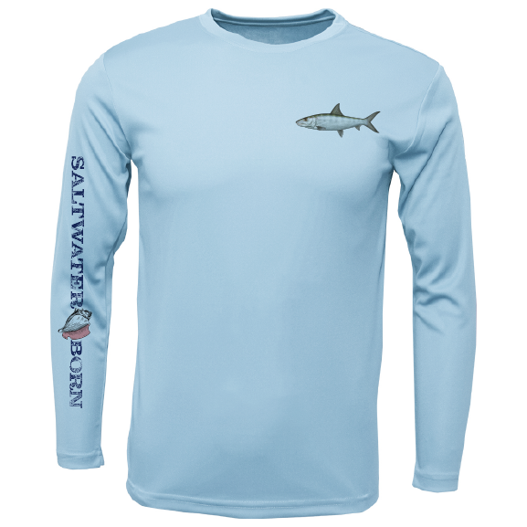 SK Bonefish on Chest Long Sleeve UPF 50+ Dry-Fit Shirt