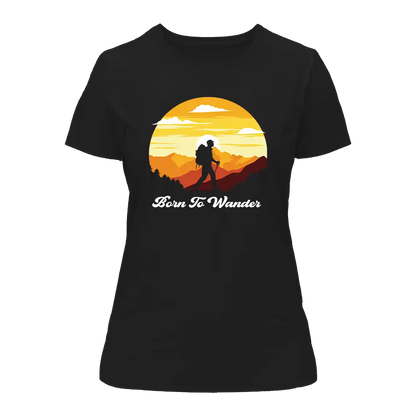 Outdoorzees Born To Wander T-Shirt for Women