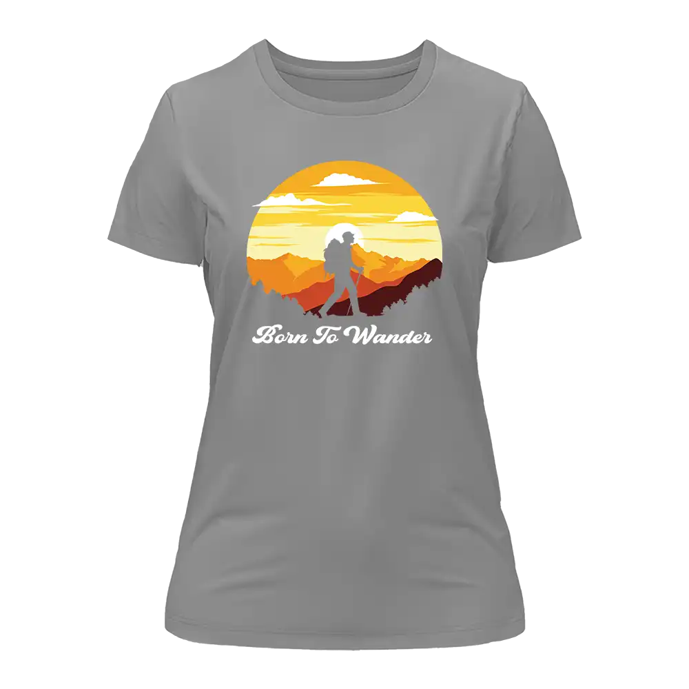 Outdoorzees Born To Wander T-Shirt for Women