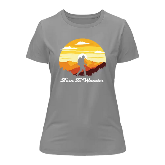 Outdoorzees Born To Wander T-Shirt for Women