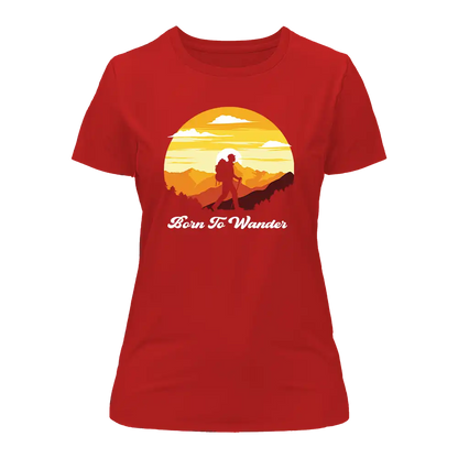 Outdoorzees Born To Wander T-Shirt for Women
