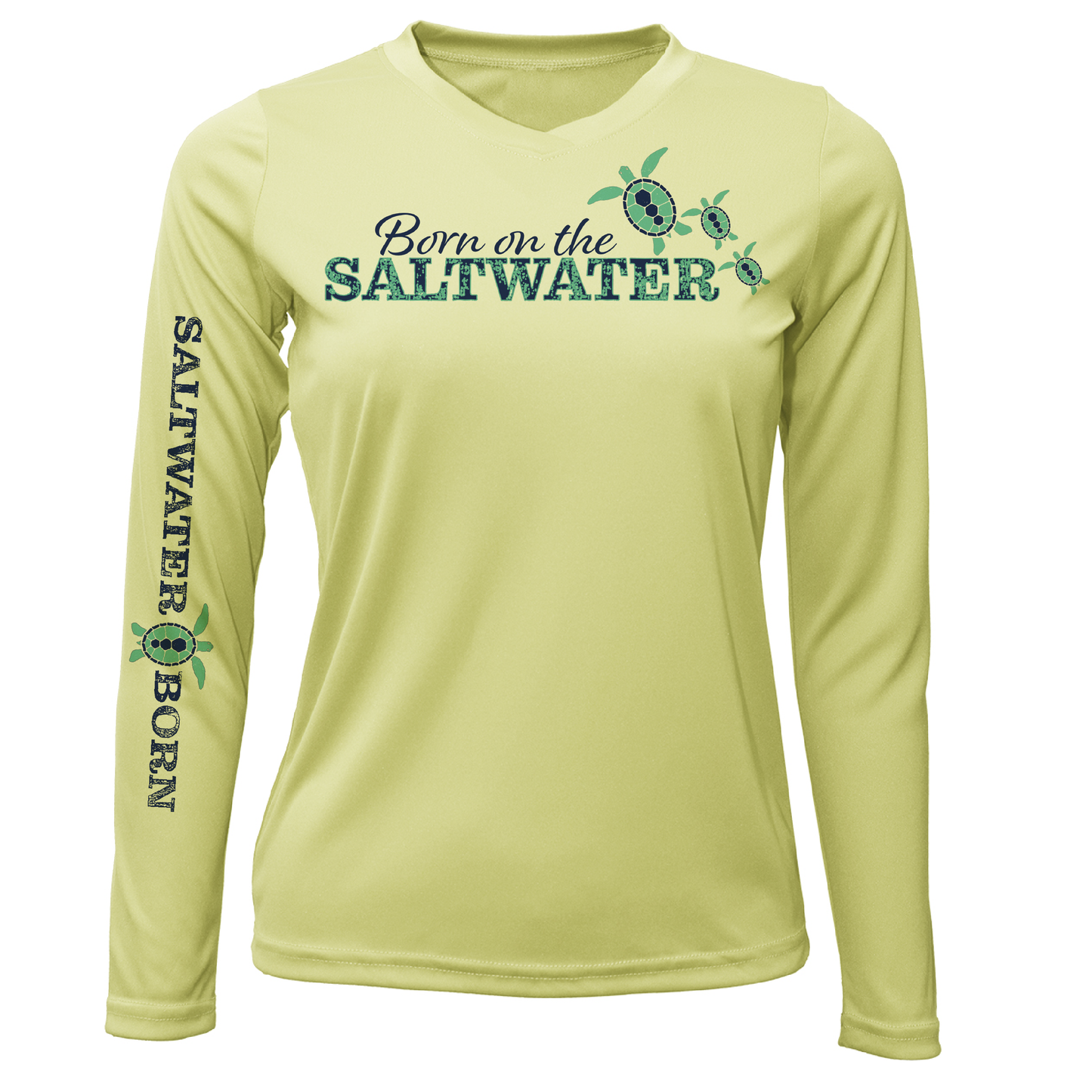 Saltwater Born Key West "Born On The Saltwater" Long Sleeve UPF 50+ Dry-Fit Shirt