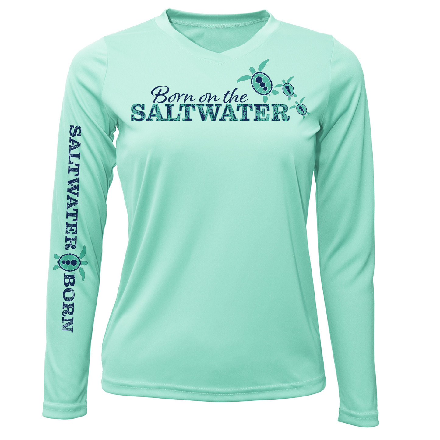 Saltwater Born Key West "Born On The Saltwater" Long Sleeve UPF 50+ Dry-Fit Shirt