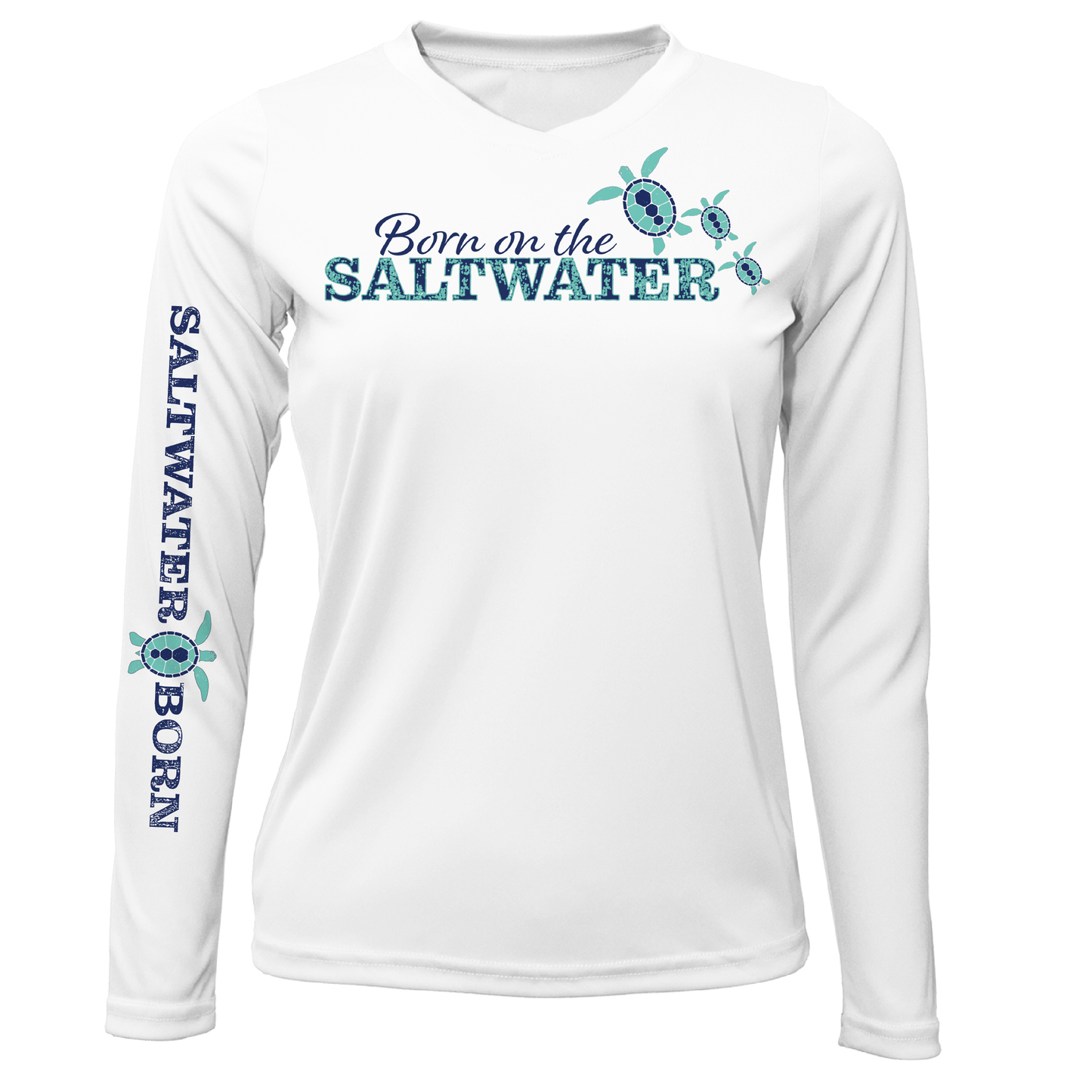 Saltwater Born Key West "Born On The Saltwater" Long Sleeve UPF 50+ Dry-Fit Shirt