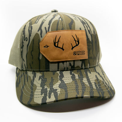 Hooked & Tagged  - Buck Antler Patch Hat