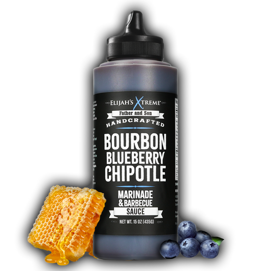Elijah's Xtreme Bourbon Blueberry Chipotle BBQ Sauce & Marinade