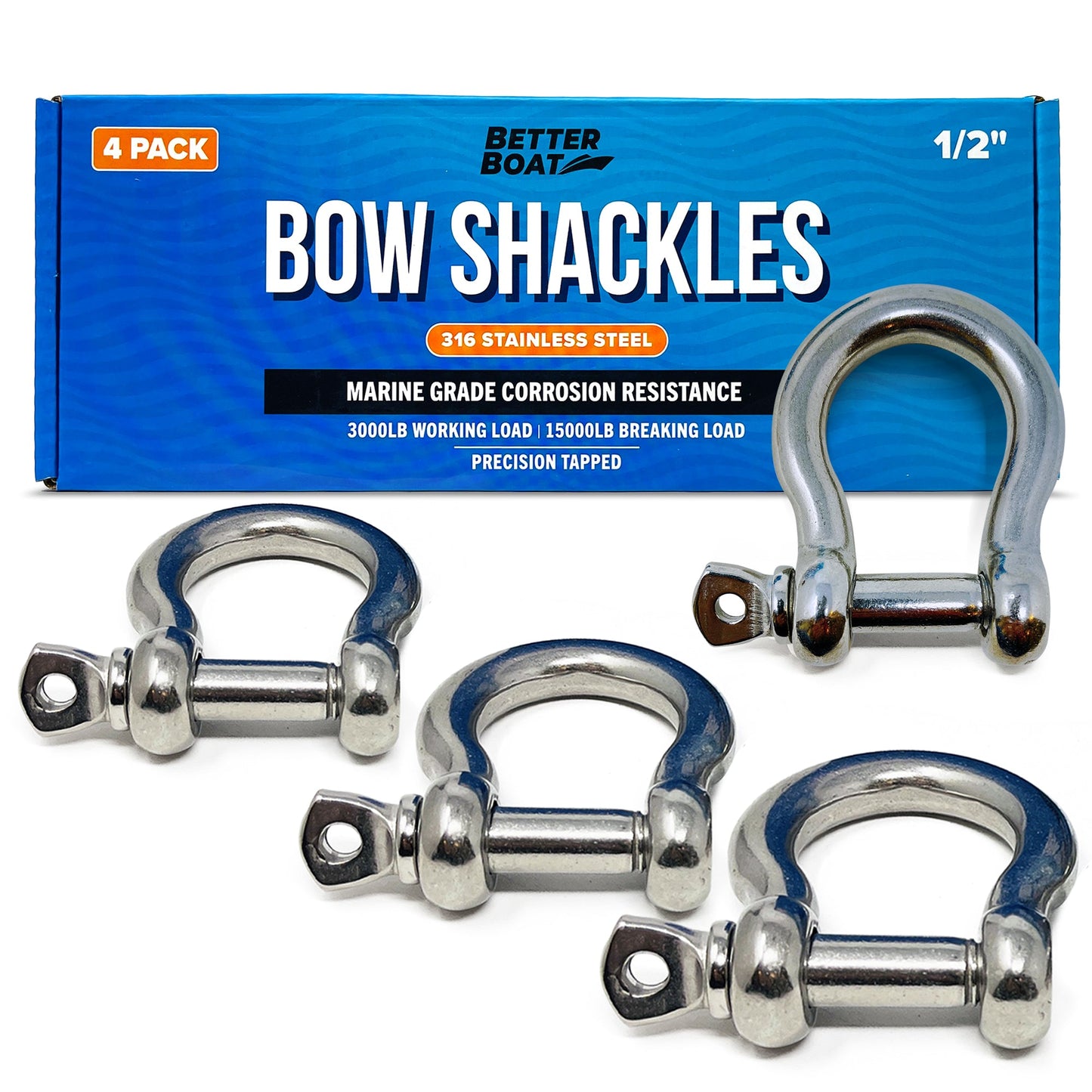 Better Boat - Stainless Steel Bow Shackles