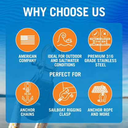 Better Boat - Stainless Steel Bow Shackles