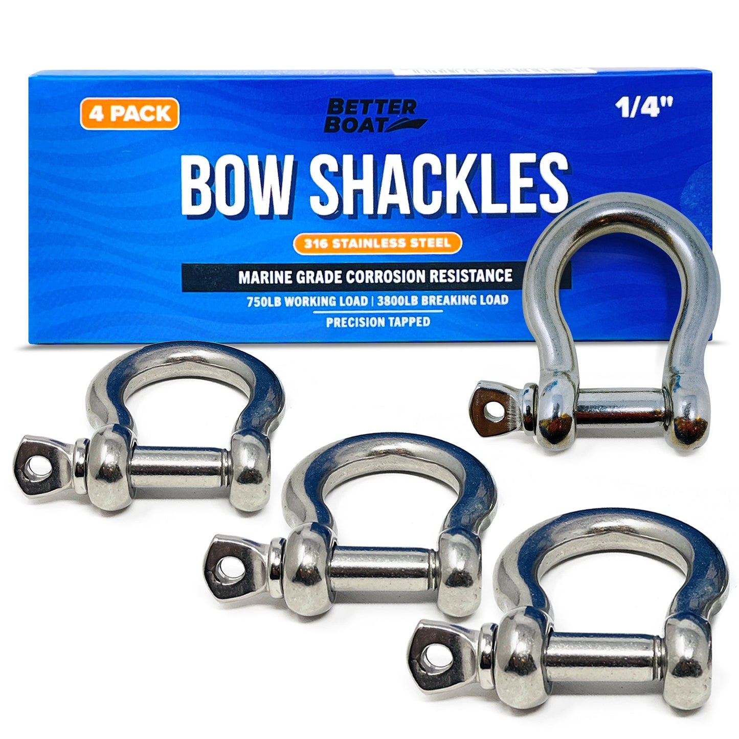 Better Boat - Stainless Steel Bow Shackles