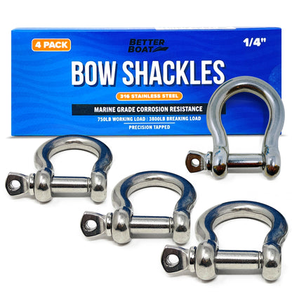Better Boat - Stainless Steel Bow Shackles