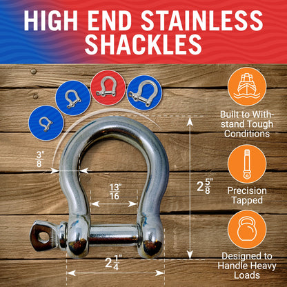 Better Boat - Stainless Steel Bow Shackles