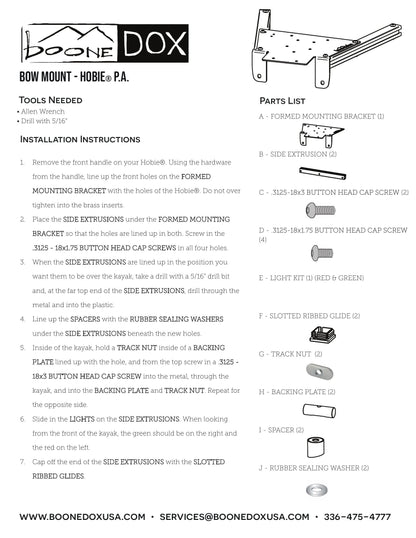 Bow Motor Mount - Hobie® Pro Angler