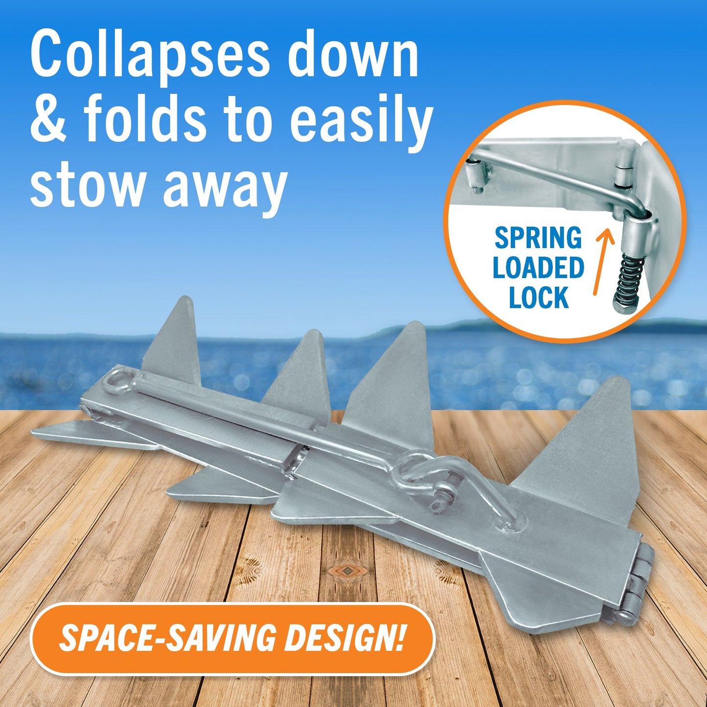 Better Boat - Box Anchor for Boats Folding Anchor