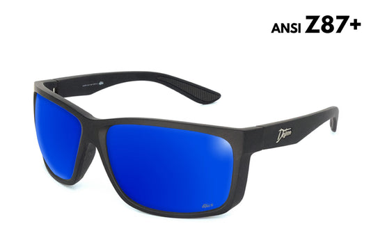 Detour Sunglasses Breach - Matte Black - Deep Blue Polarized ANSI Z87+