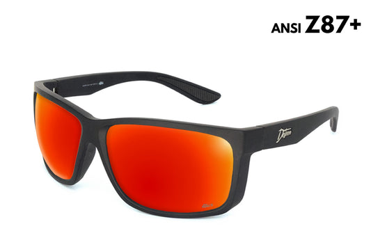Detour Sunglasses Breach - Matte Black - Red Sunset Polarized ANSI Z87+