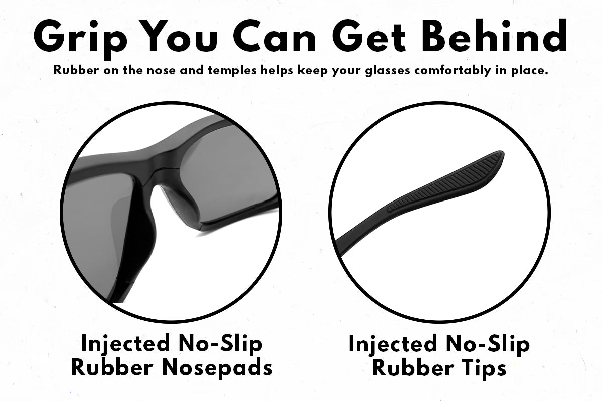 Detour Sunglasses Breach - Matte Black - Deep Blue Polarized ANSI Z87+