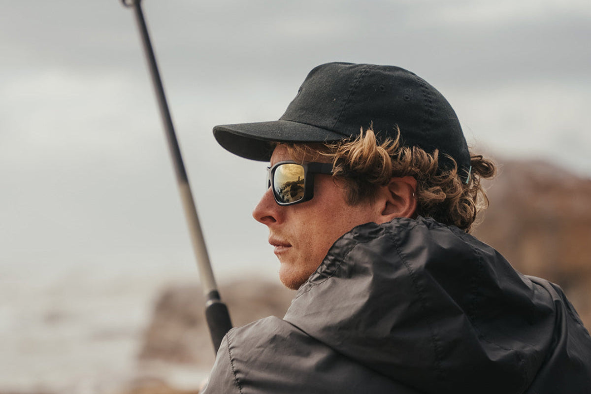 Detour Sunglasses Breach - Matte Black - 24K Gold Polarized ANSI Z87+