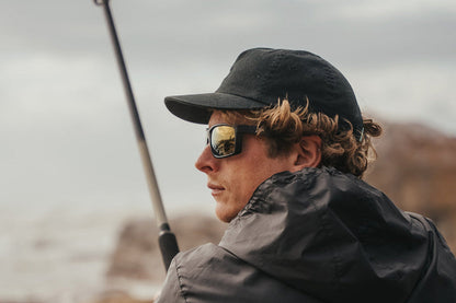 Detour Sunglasses Breach - Matte Black - 24K Gold Polarized ANSI Z87+