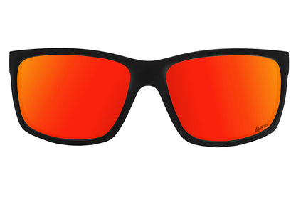 Detour Sunglasses Breach XL - Matte Black - Red Sunset Polarized ANSI Z87+