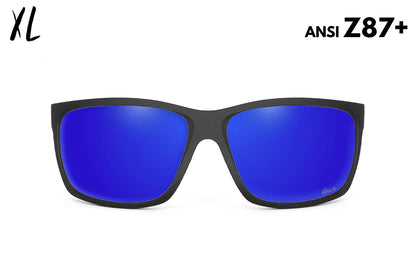 Detour Sunglasses Breach XL - Matte Black - Deep Blue Polarized ANSI Z87+