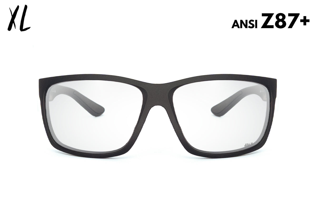 Detour Sunglasses Breach XL - Matte Black - Clear ANSI Z87+