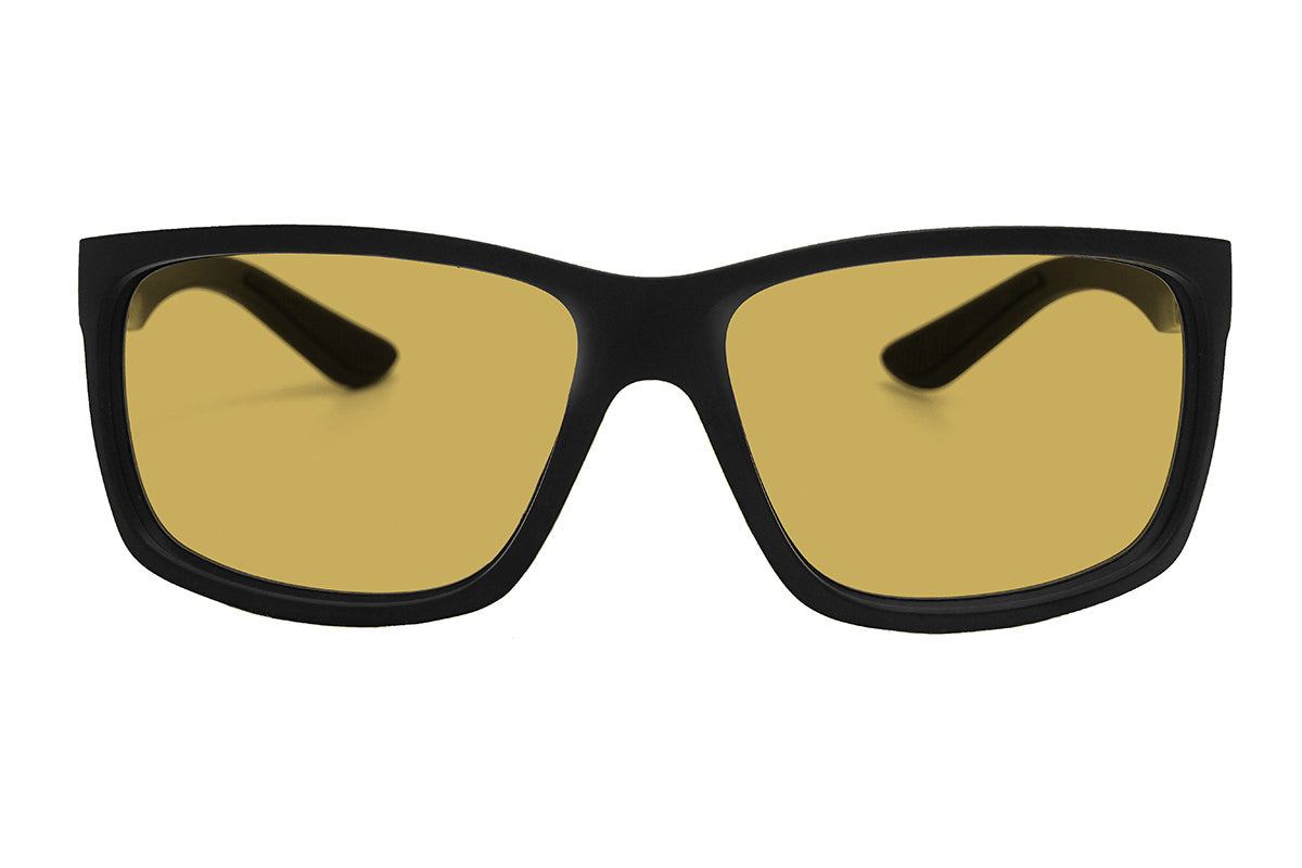 Detour Sunglasses Breach XL - Matte Black - Yellow ANSI Z87+