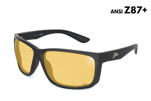 Detour Sunglasses Breach - Matte Black - Yellow ANSI Z87+