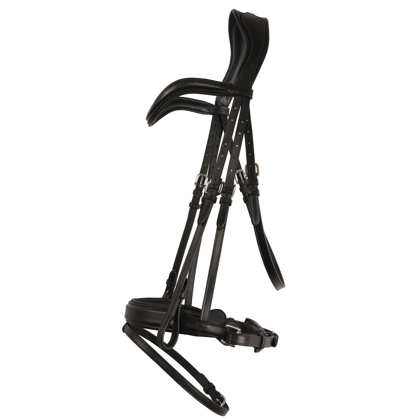 Bridles & Reins ExionPro Dressage Anti-Pressure Raised Comfort Padded Bridle