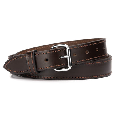 Relentless Tactical The Ultimate Steel Core Leather Gun Belt | Made in USA | 1 1/4" Steel Reinforced Heavy Duty Concealed Carry Belt | Full Grain Leather CCW Gun Belt For Men | 1.25 inch Gun Belts for Men