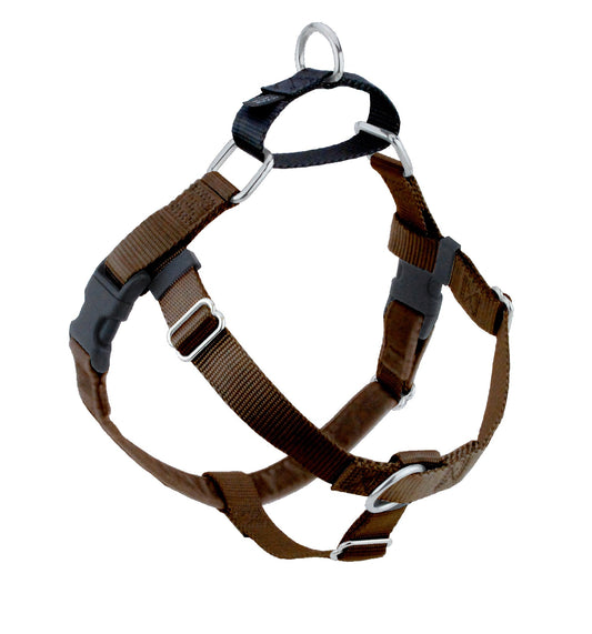 2 Hounds Design Brown Freedom No-Pull Dog Harness