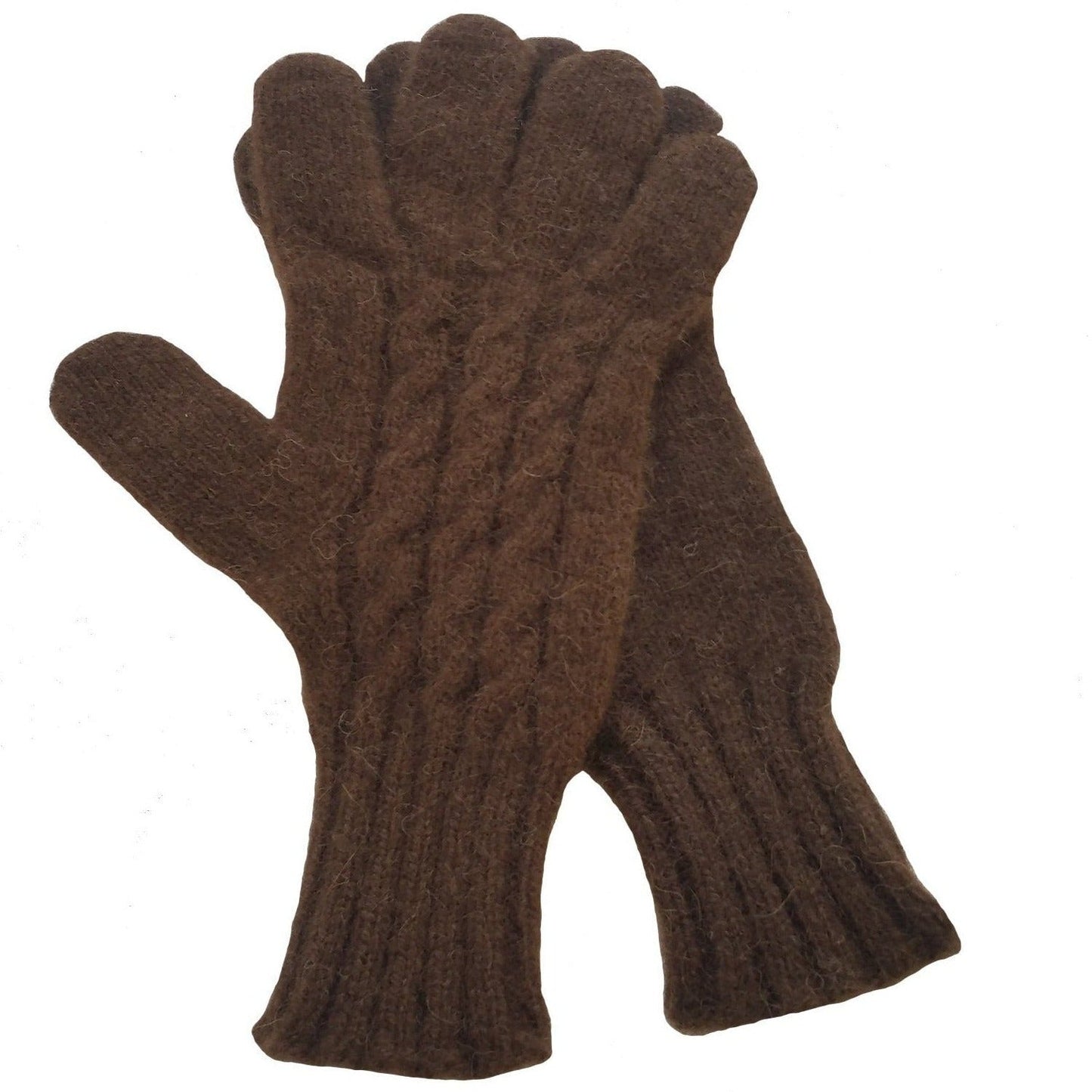 The Buffalo Wool Co. Extreme Gear Ladies Cabled Gloves