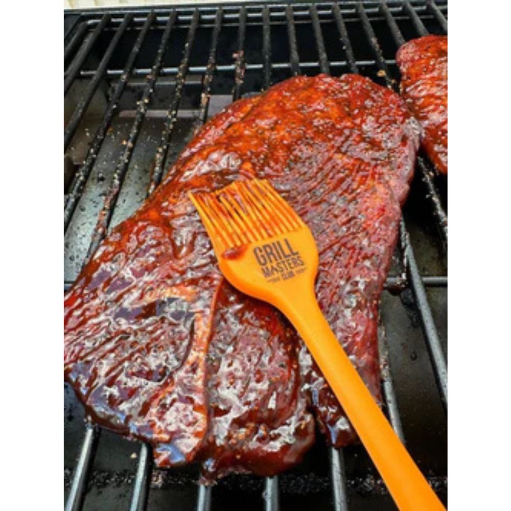 Grill Masters Club 8.5" Silicone BBQ Mop Brush - Orange
