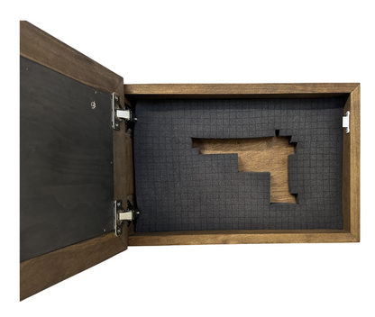 Bellewood Designs - Buck and Doe in The Woods Gun Concealment Furniture - Handcrafted Hidden Gun Storage Wall Decor - Hidden Gun Shelf with Magnetic Lock for Quick Access