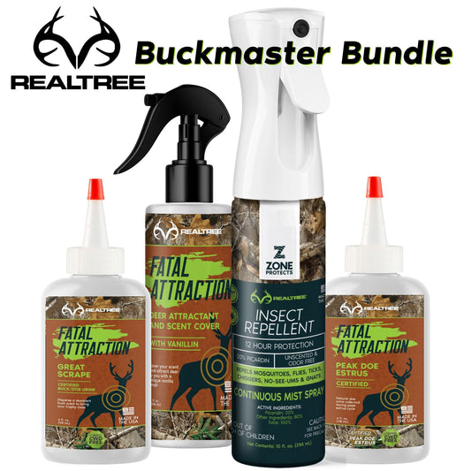 Zone Protects Realtree Buckmaster Bundle; Insect Repellent PLUS Deer Attractants