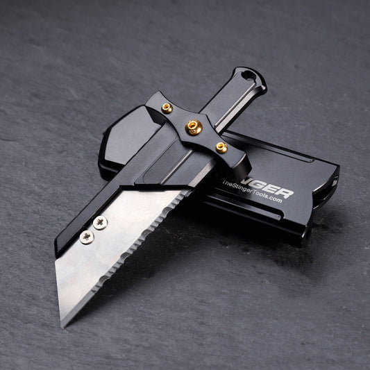 Stinger Survival Tools Buster Tool with P01 Serrated Utility Edge