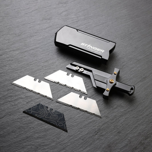 Stinger Survival Tools Buster Tool with P01 Serrated Utility Edge
