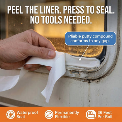 Better Boat - Butyl Tape RV and Boat Window Seal Sealant