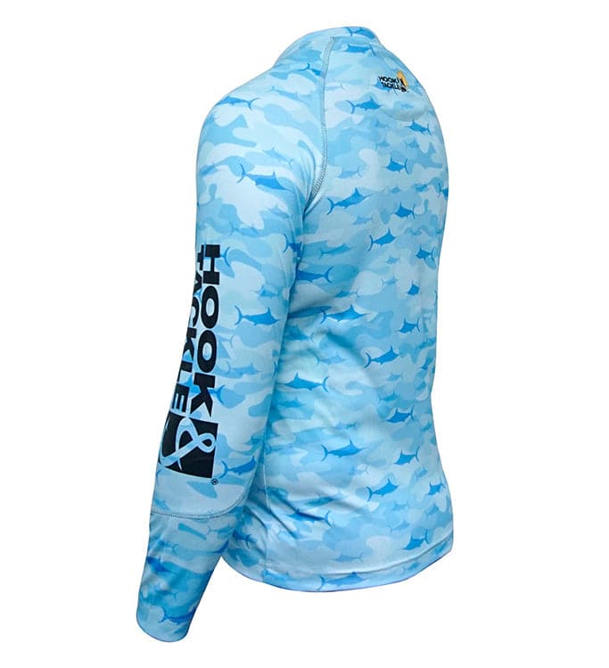 Hook & Tackle Youth Camo Billfish UV Fishing Shirt (8-20)