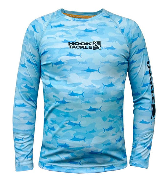 Hook & Tackle Youth Camo Billfish UV Fishing Shirt (8-20)