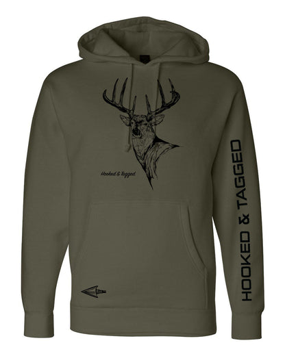 Hooked & Tagged  - Buck Hoodie