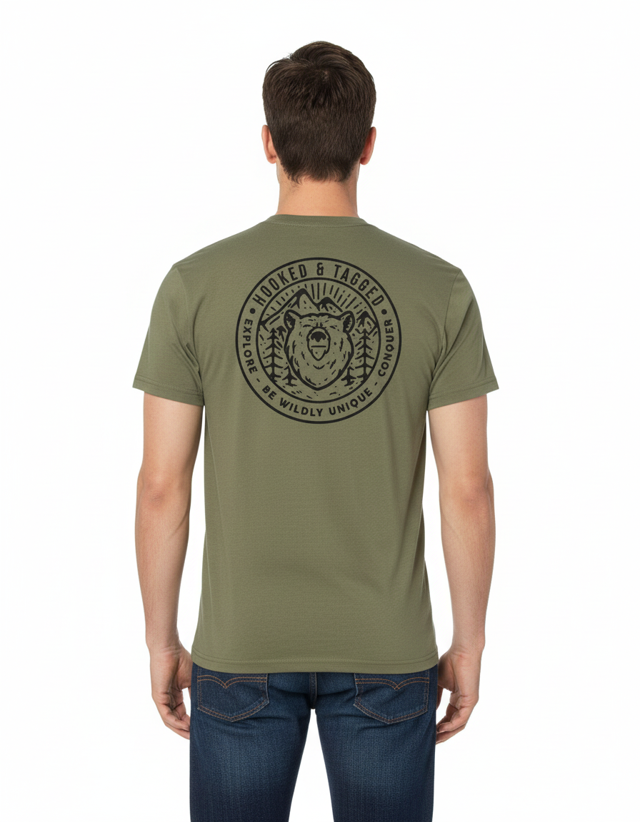 Hooked & Tagged  - Men's Explore T-Shirt