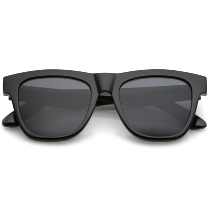 zeroUV  - Classic Thick Arms Flat Lens Square Horn Rimmed Sunglasses C286
