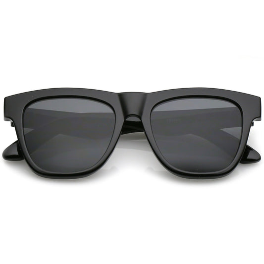 zeroUV  - Classic Thick Arms Flat Lens Square Horn Rimmed Sunglasses C286