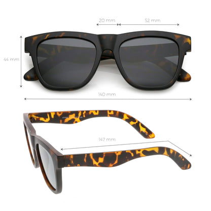 zeroUV  - Classic Thick Arms Flat Lens Square Horn Rimmed Sunglasses C286