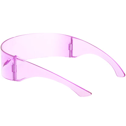 zeroUV Futuristic Retro Mirror Wrap Around Shield Sunglasses 8762