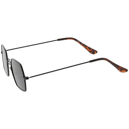 zeroUV Ultra Slim Metal Hexagon Geometric Sunglasses C633